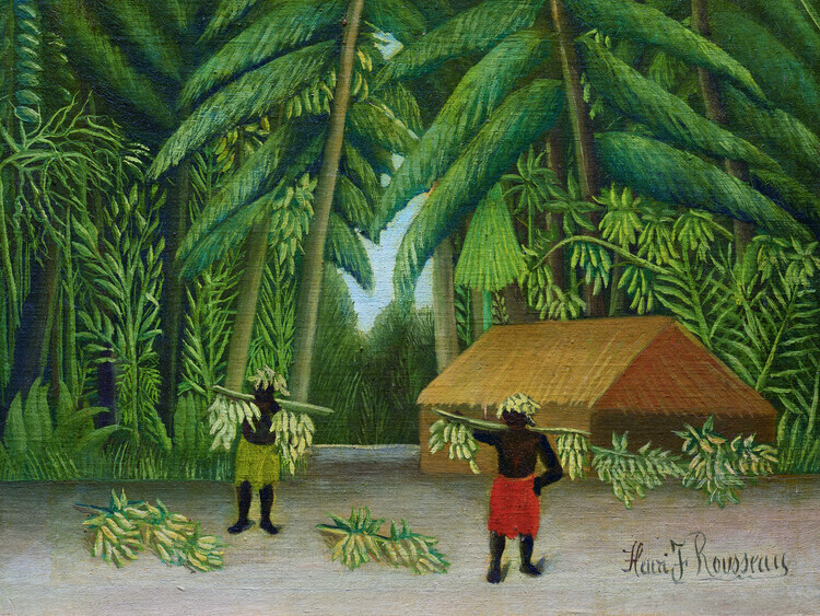 Henri Rousseau Plakát, Obraz - The Banana Harvest, Henri Rousseau, 40 × 30 cm
