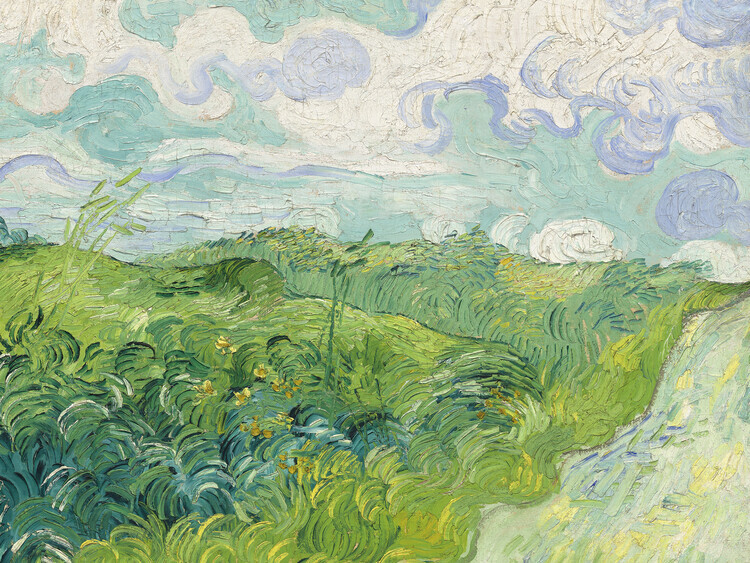 Vincent van Gogh Plakát, Obraz - Green Wheat Fields, Vincent van Gogh, 40 × 30 cm