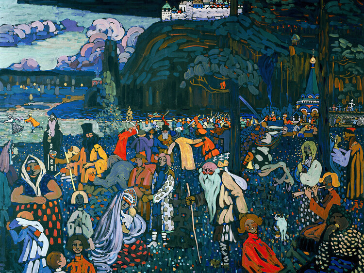Wassily Kandinsky Plakát, Obraz - The Colourful Life, Wassily Kandinsky, 40 × 30 cm