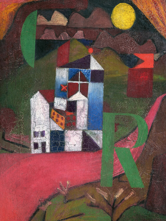 Paul Klee Plakát, Obraz - Villa R, Paul Klee, 30 × 40 cm