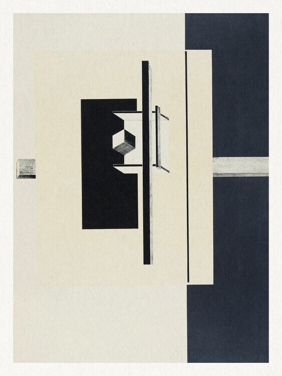 El Lissitzky Plakát, Obraz - Abstract Composition No.2, El Lissitzky, 30 × 40 cm