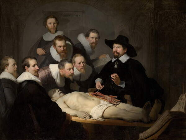 Rembrandt Harmensz. van Rijn Plakát, Obraz - The Anatomy Lesson of Dr. Nicolaes Tulp, 1632, Rembrandt Harmensz. van Rijn, 40 × 30 cm
