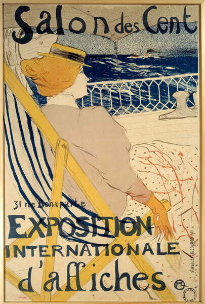 Toulouse-Lautrec, Henri de Plakát, Obraz - The passenger of the 54 yacht ride, Toulouse-Lautrec, Henri de, 26.7 × 40 cm