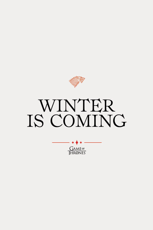Europosters Plakát, Obraz - Game of Thrones - Winter is coming, 26.7 × 40 cm
