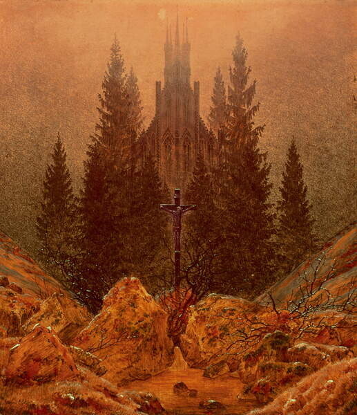 Friedrich, Caspar David Plakát, Obraz - The Cross in the Mountains, 1812, Friedrich, Caspar David, 34.4 × 40 cm