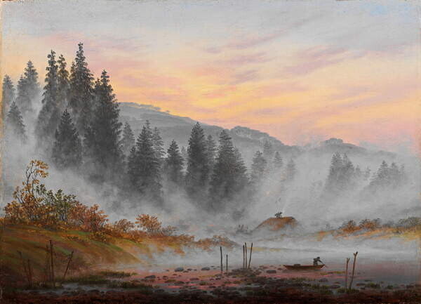 Friedrich, Caspar David Plakát, Obraz - The times of day: The morning, Friedrich, Caspar David, 40 × 30 cm