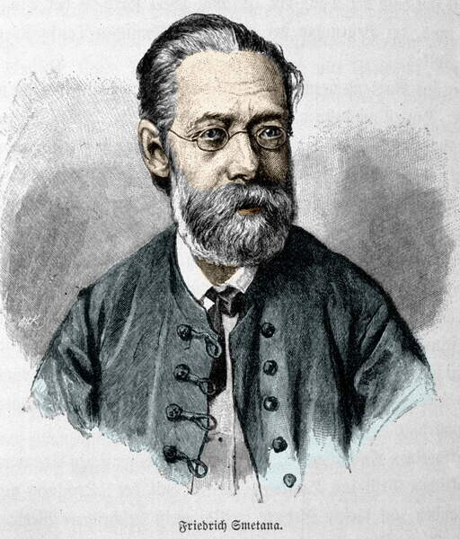 Unknown Artist, Plakát, Obraz - Bedrich Smetana, Unknown Artist,, 34.1 × 40 cm