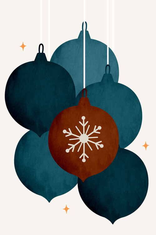 Kubistika Plakát, Obraz - Jingle Bells (No.1), Kubistika, 26.7 × 40 cm