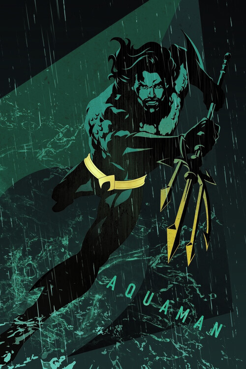 Europosters Plakát, Obraz - Aquaman - God of Sea, 26.7 × 40 cm