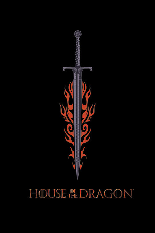 Europosters Plakát, Obraz - House of Dragon - Fire Sword, 26.7 × 40 cm