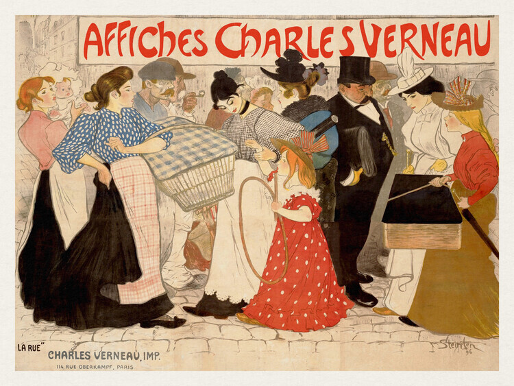 Théophile Steinlen Plakát, Obraz - Charles Verneau Posters, Théophile Steinlen, 40 × 30 cm