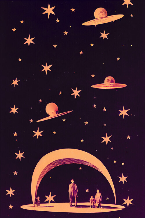 Treechild Plakát, Obraz - A Galactic Dream, Treechild, 26.7 × 40 cm