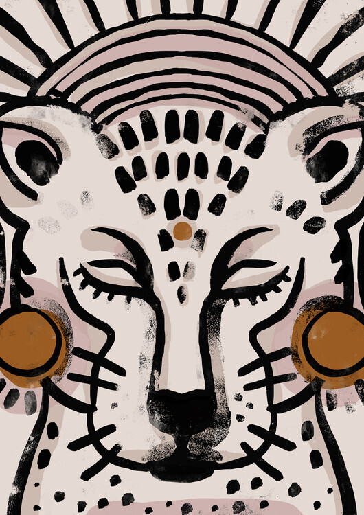 Treechild Plakát, Obraz - Tiger (Light Version), Treechild, 30 × 40 cm