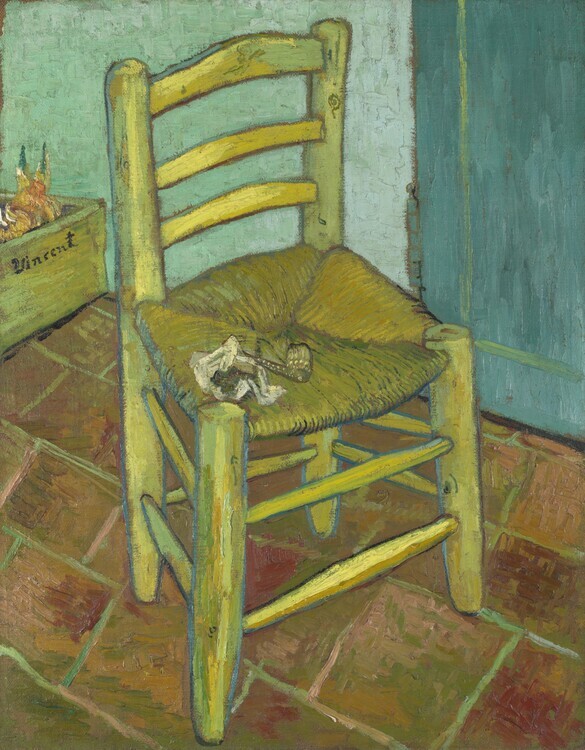 Vincent van Gogh Plakát, Obraz - Vincent's Chair, 1888, Vincent van Gogh, 30 × 40 cm