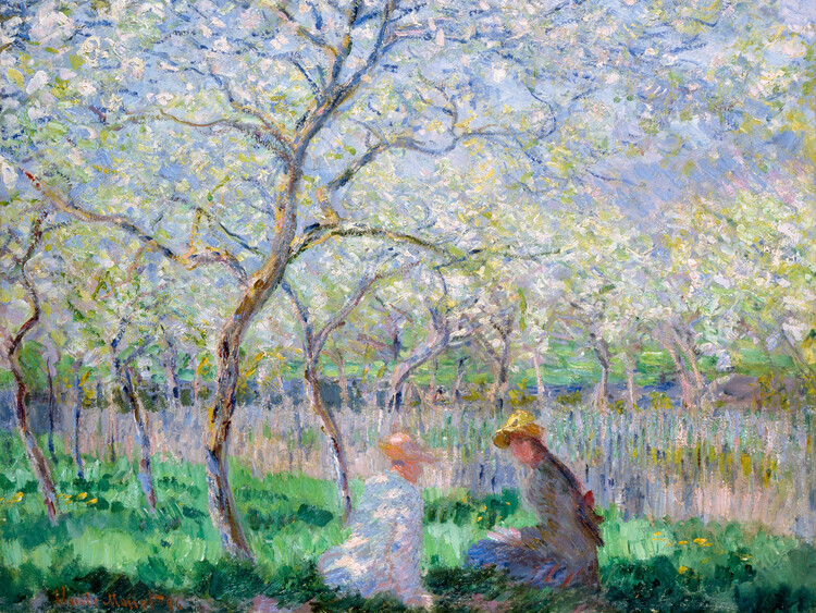Claude Monet Plakát, Obraz - Springtime (1886), Claude Monet, 40 × 30 cm