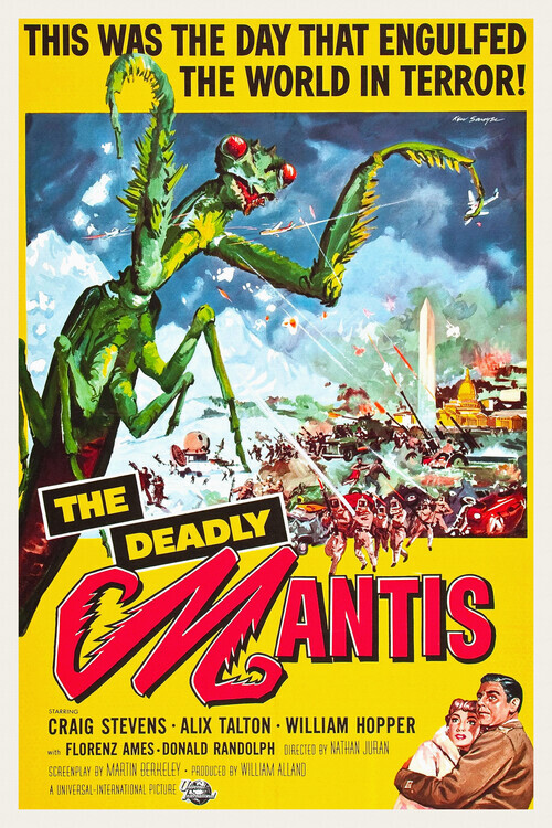Europosters Plakát, Obraz - The Deadly Mantis, 26.7 × 40 cm