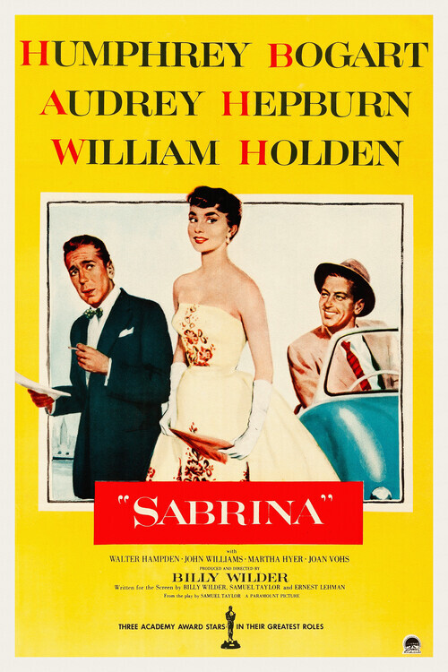 Europosters Plakát, Obraz - Sabrina / Audrey Hepburn, 26.7 × 40 cm