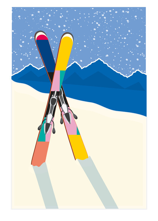 SERGIO ORTIZ Plakát, Obraz - WINTER, SERGIO ORTIZ, 30 × 40 cm