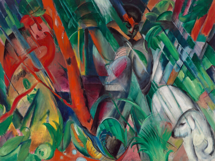 Franz Marc Plakát, Obraz - In the Rain, Franz Marc, 40 × 30 cm