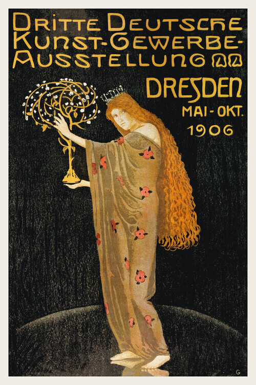Gustav Klimt Plakát, Obraz - Otto Gussmann (1906), Gustav Klimt, 26.7 × 40 cm