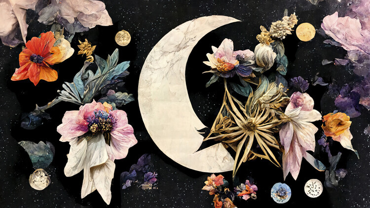 Treechild Plakát, Obraz - Dream Moon, Treechild, 40 × 22.2 cm
