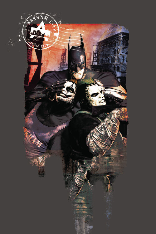Europosters Plakát, Obraz - Batman Arkham Gotham City, 26.7 × 40 cm