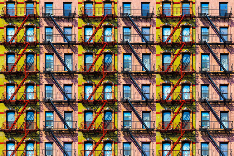 Igor Shrayer Plakát, Obraz - New York Windows, Igor Shrayer, 40 × 26.7 cm