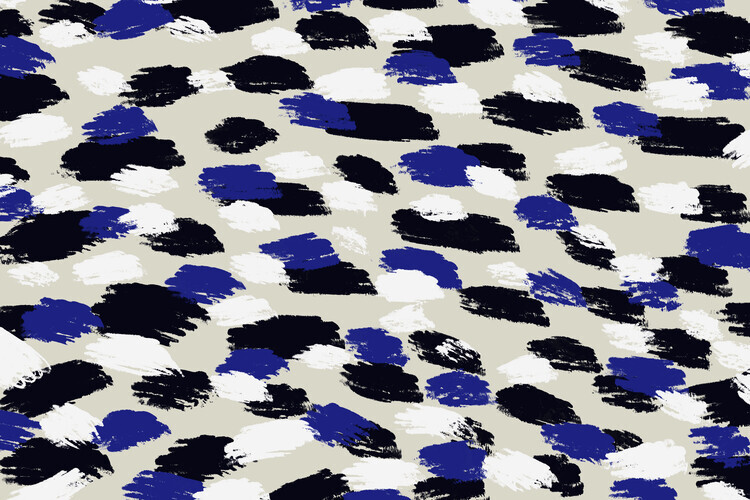 Treechild Plakát, Obraz - Blue Strokes Square, Treechild, 40 × 26.7 cm