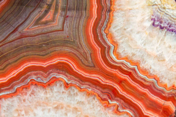 Violetastock Plakát, Obraz - Red Agate mineral, Violetastock, 40 × 26.7 cm