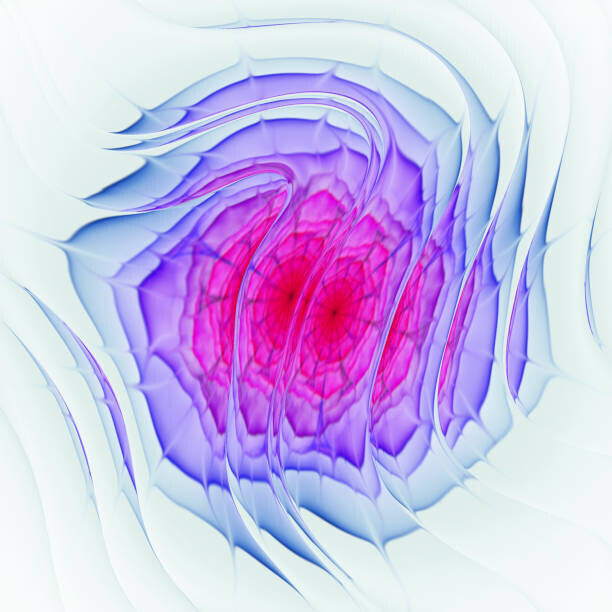 oxygen Plakát, Obraz - Abstract colorful geometric flower, oxygen, 40 × 40 cm