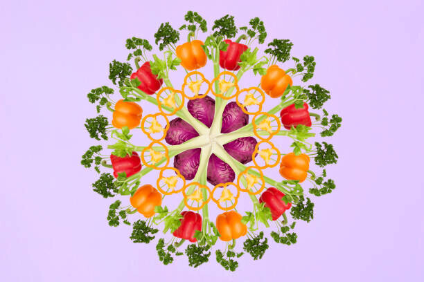 Paul Taylor Plakát, Obraz - Pattern of Vegetables, Paul Taylor, 40 × 26.7 cm