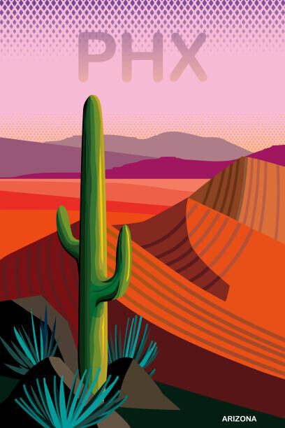 Charles Harker Plakát, Obraz - Phoenix Arizona Travel Poster, Charles Harker, 26.7 × 40 cm