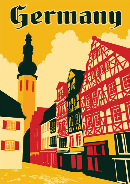 Colin Schot Klotzbach Plakát, Obraz - Germany Travel Poster, Colin Schot Klotzbach, 30 × 40 cm