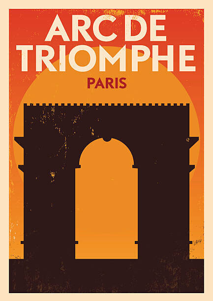 kursatunsal Plakát, Obraz - Typographic Paris City Poster Design, kursatunsal, 30 × 40 cm
