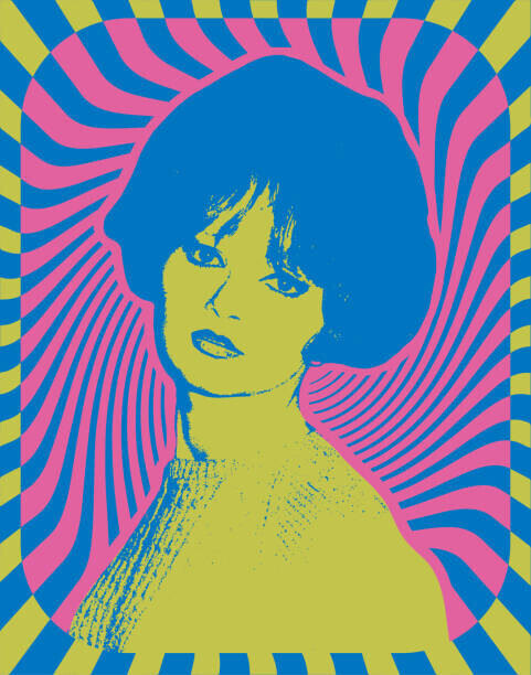 Shanina Plakát, Obraz - Pop poster from the sixties v2, Shanina, 30 × 40 cm