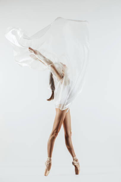 CoffeeAndMilk Plakát, Obraz - Young ballet dancer is posing at the studio, CoffeeAndMilk, 26.7 × 40 cm