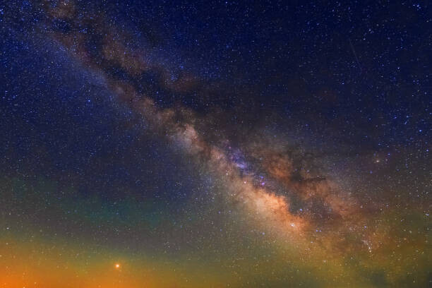 George Pachantouris Plakát, Obraz - The Milky way galaxy with stars, George Pachantouris, 40 × 26.7 cm