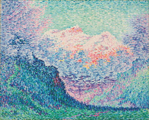 Signac, Paul Plakát, Obraz - Les Diablerets (L'Oldenhorn et le Becabesson), 1903, Signac, Paul, 40 × 30 cm