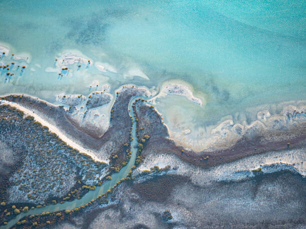 Chris Gordon Plakát, Obraz - Aerial abstract of beautiful coastline, Chris Gordon, 40 × 30 cm