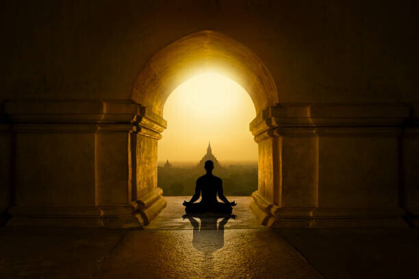 quickshooting Plakát, Obraz - Inside buddhist temple, quickshooting, 40 × 26.7 cm