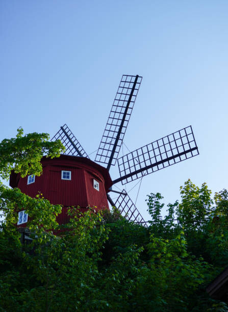 Niklas Storm Plakát, Obraz - Low angle view of traditional windmill, Niklas Storm, 30 × 40 cm
