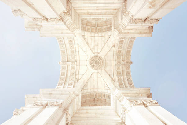 GETTY Plakát, Obraz - Looking up at the underside of, 40 × 26.7 cm