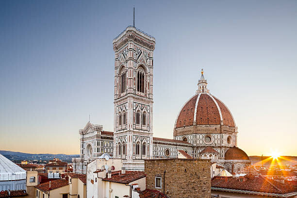Julian Elliott Photography Plakát, Obraz - Dawn breaks over the Duomo or Florence cathedral., Julian Elliott Photography, 40 × 26.7 cm