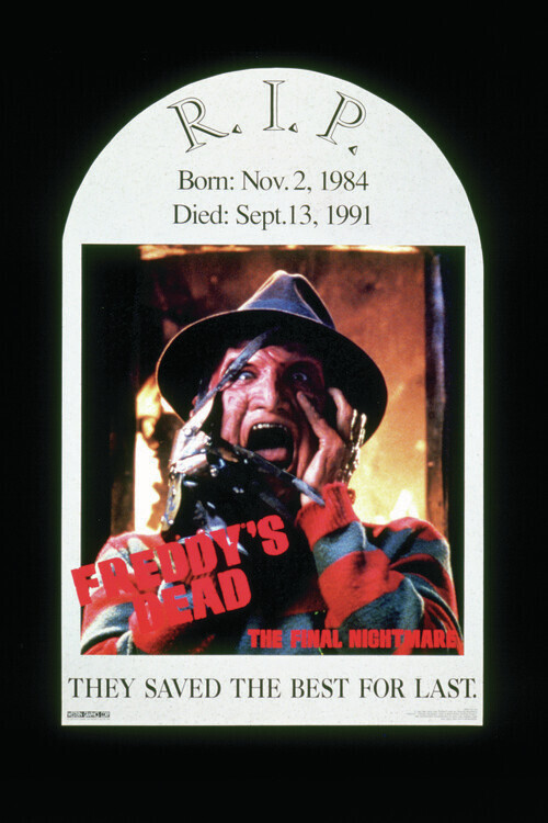 Europosters Plakát, Obraz - Nightmare on Elm Steet - Freddy, 26.7 × 40 cm