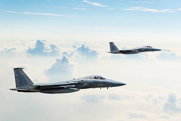 guvendemir Plakát, Obraz - F-15 Eagles in Flight, guvendemir, 40 × 26.7 cm
