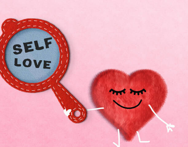 Carol Yepes Plakát, Obraz - conceptual image of self love-Cartoon heart, Carol Yepes, 40 × 30 cm