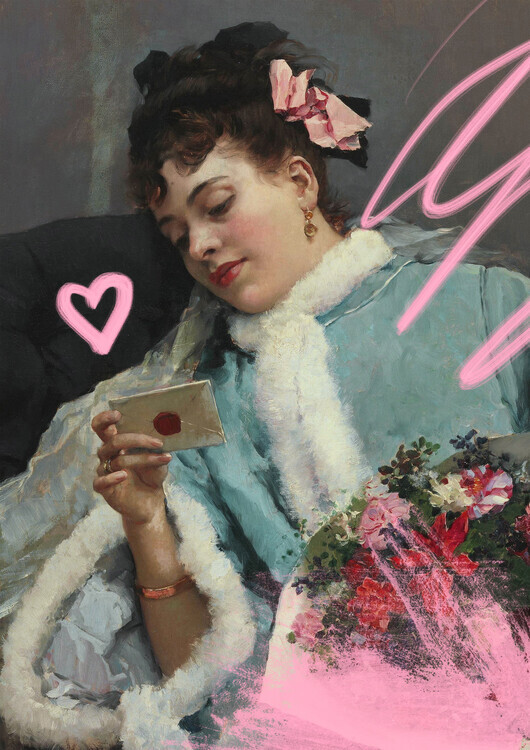 Grace Digital Art Plakát, Obraz - Loveletterr Ratioiso, Grace Digital Art, 30 × 40 cm