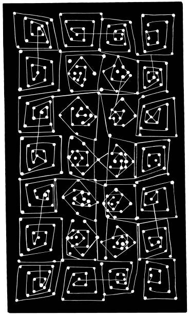CSA Images Plakát, Obraz - Connect the Dots Pattern, CSA Images, 24.1 × 40 cm