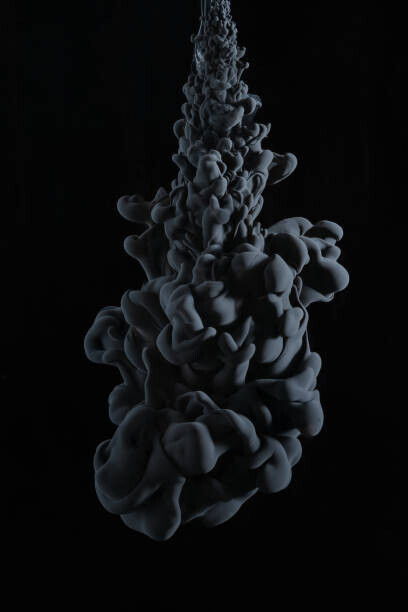banusevim Plakát, Obraz - Abstract paint splash background on black, banusevim, 26.7 × 40 cm