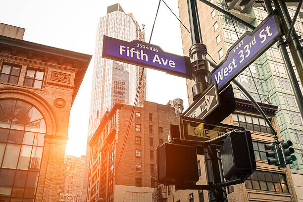 ViewApart Plakát, Obraz - Fifth Ave and West 33rd sign in New York City, ViewApart, 40 × 26.7 cm